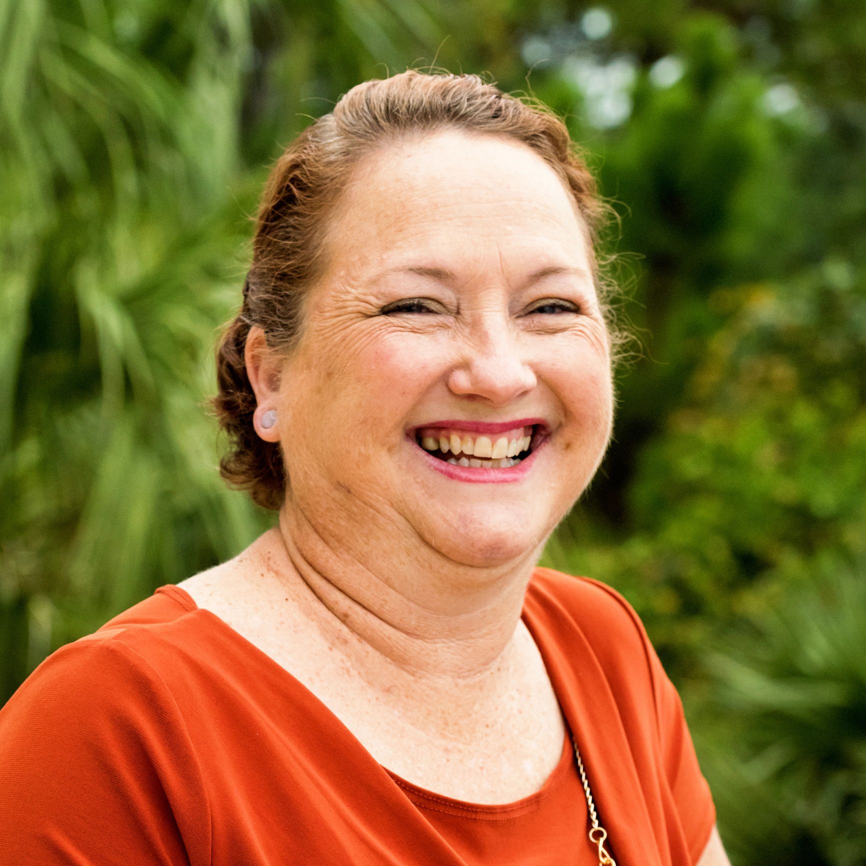 Smiling customer portrait